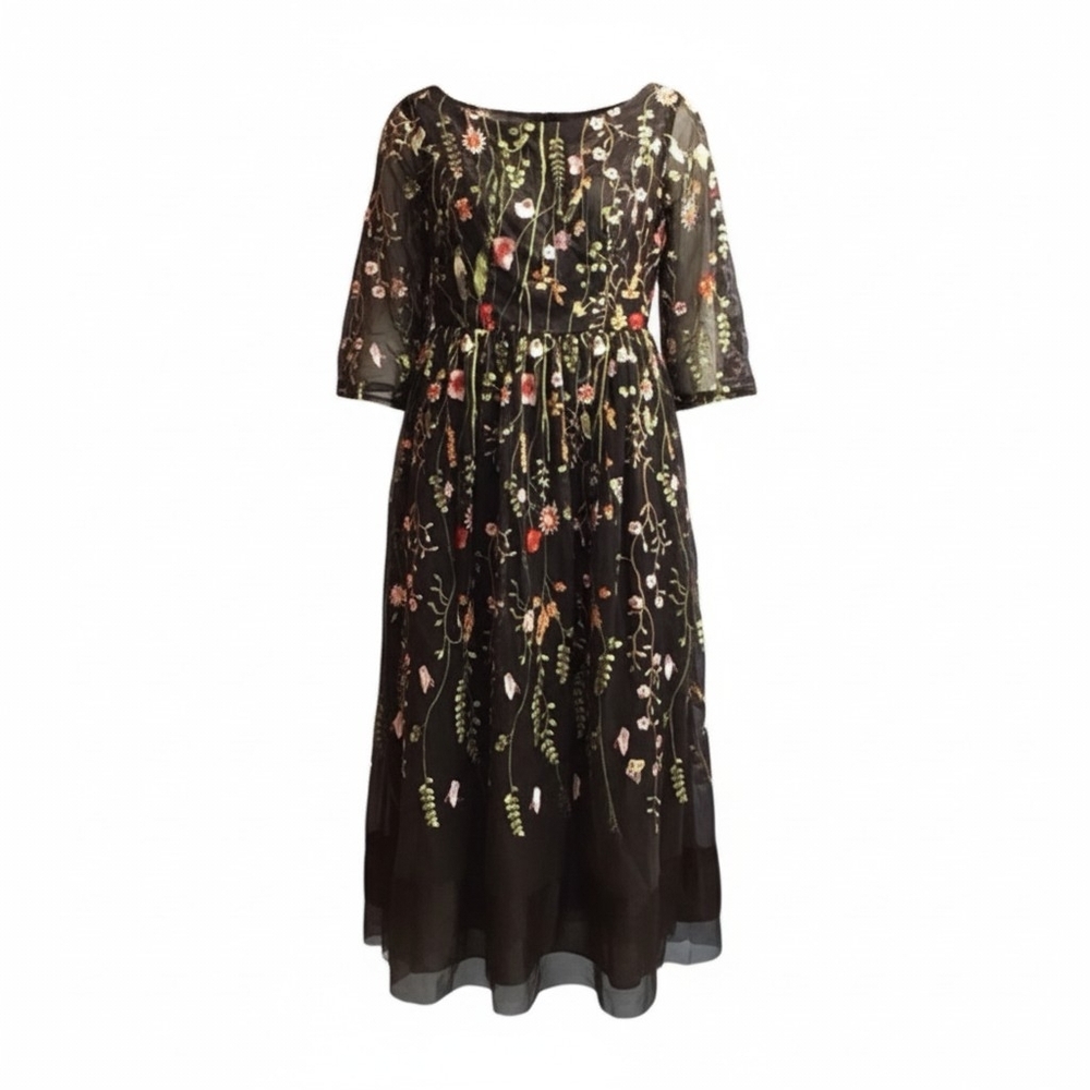 Embroidered Formal Dress